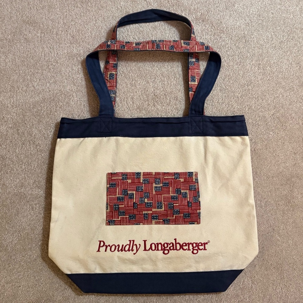 Longaberger ‘Proudly Longaberger’ Tote Bag 🇺🇸